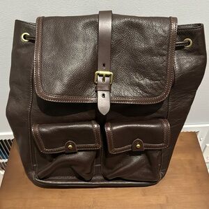 Cole Haan Brown Genuine Leather Matthews Backpack